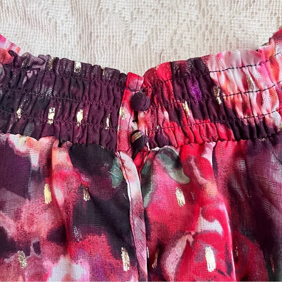 Torrid mock neck chiffon floral midi dress - Picture 9 of 11